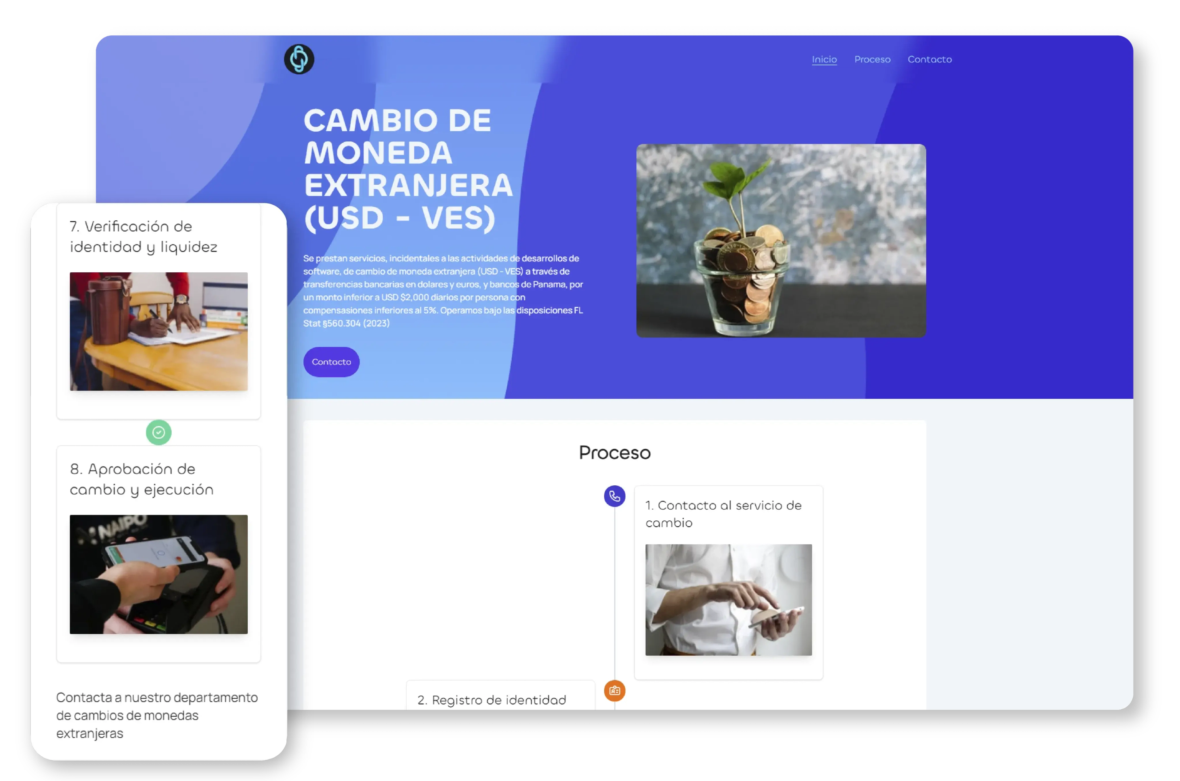 image in version web and mobile of website of naosfi